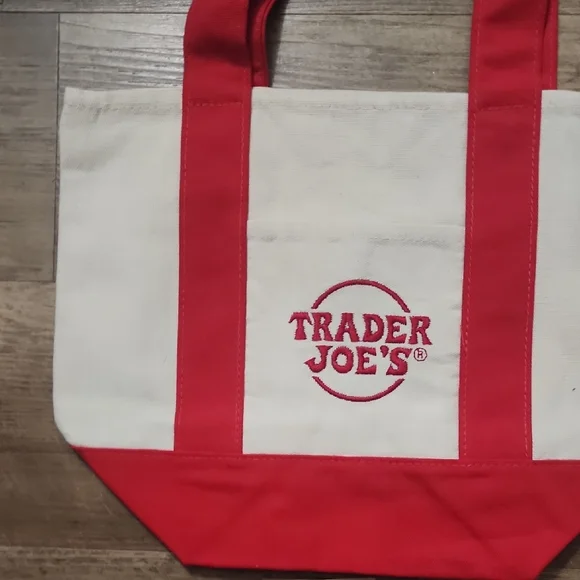 Trader Joe’s Canvas Tote Bags Set of 4 • Grocery • Reusable • Everyday Tote - Picture 4 of 5